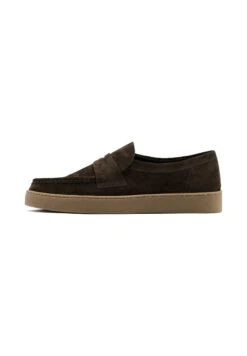 Massimo Dutti PENNY - Slip-ons - Dark Brown