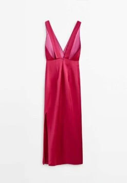 Massimo Dutti Studio-V-Neck - Maxi Dress -Massimo Dutti Shop 2ddf9b10998f4ea59b33376c33b4b7e0