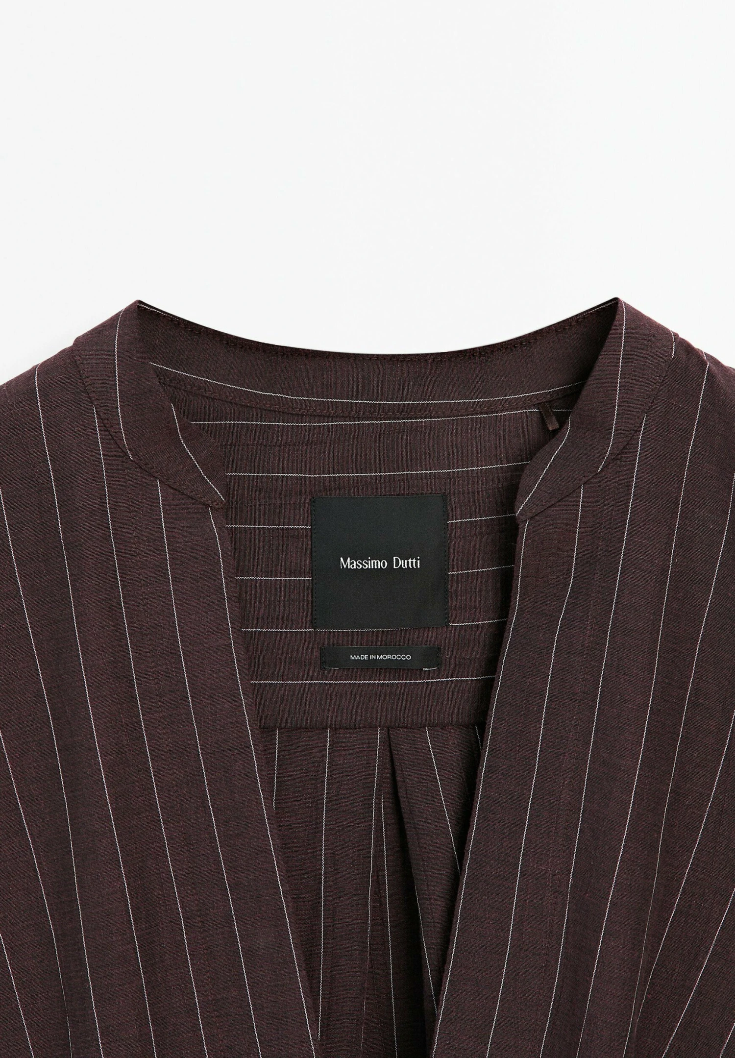 Massimo Dutti FLOWING CROSSOVER PINSTRIPE - Summer Jacket - Bordeaux 11 Massimo Dutti FLOWING CROSSOVER PINSTRIPE - Summer Jacket - Bordeaux - Image 9