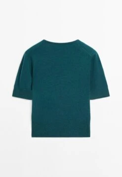 Massimo Dutti CREW NECK WITH SHORT SLEEVES - Basic T-shirt - Dark Blue -Massimo Dutti Shop 2e785841f27149ac9400d75f7ec952df