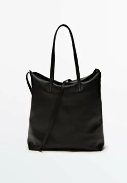 Massimo Dutti With Multi-Way Strap - Tote Bag - Black -Massimo Dutti Shop 2e7e2e7afe04486cb6bc6388d82d48e3