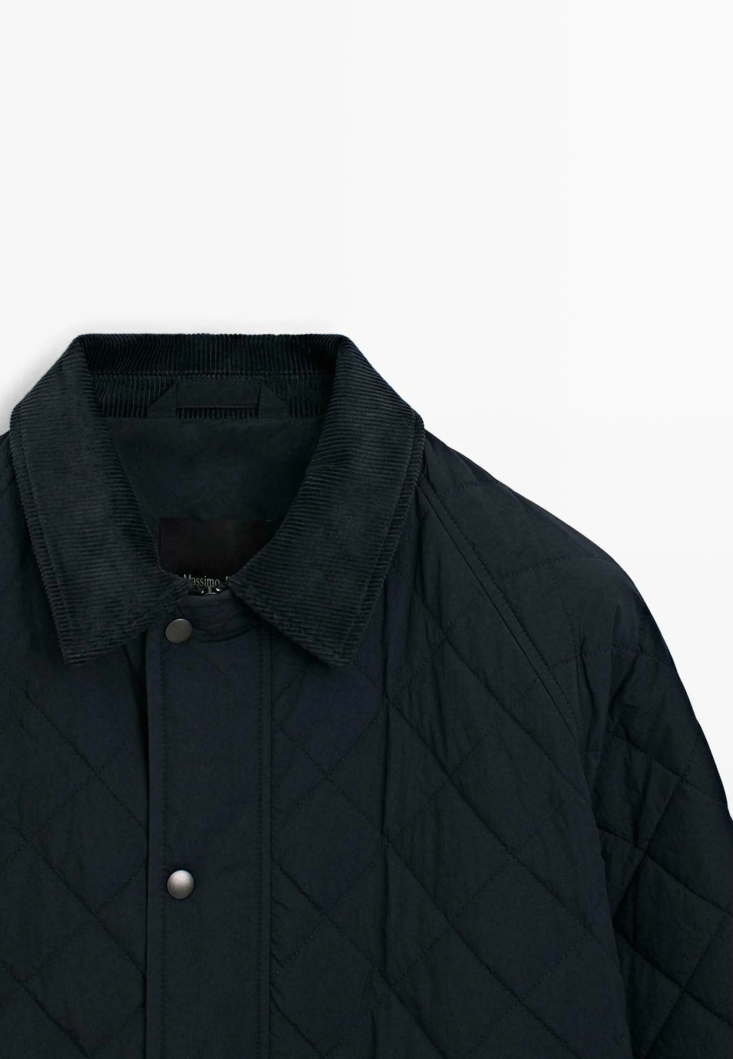 Massimo Dutti LIGH PADDING WITH CORDUROY COLLAR - Light Jacket - Dark Blue 9 Massimo Dutti LIGH PADDING WITH CORDUROY COLLAR - Light Jacket - Dark Blue - Image 7
