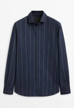 Massimo Dutti Regular Fit Wide Striped - Shirt - Dark Blue 21 Massimo Dutti Regular Fit Wide Striped - Shirt - Dark Blue -Massimo Dutti Shop 2e853ea3ac794592b7f68dfdcc37385c