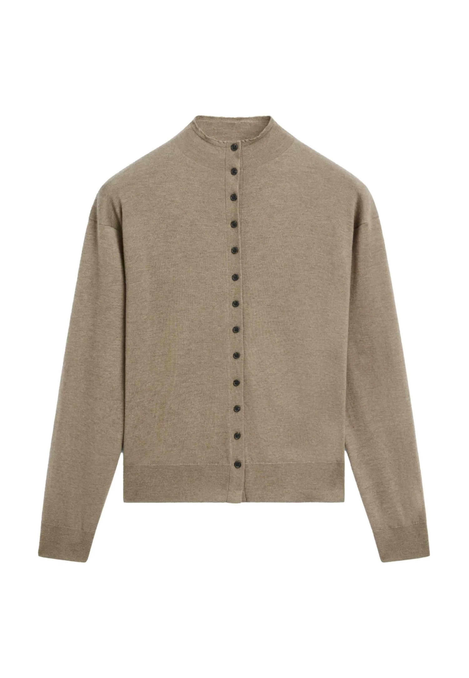 Massimo Dutti BUTTONED WITH MOCK TURTLENECK - Cardigan - Light Green 8 Massimo Dutti BUTTONED WITH MOCK TURTLENECK - Cardigan - Light Green - Image 6