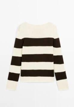 Massimo Dutti STRIPED LONG SLEEVE - Jumper - Beige -Massimo Dutti Shop 2ea39534f1bd439da0f5e347ce1af0f4