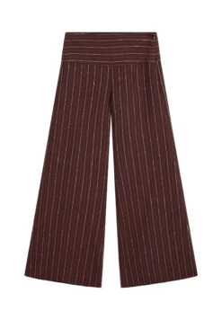 Massimo Dutti HIGH-WAIST WIDE-LEG - Trousers - Beige -Massimo Dutti Shop 2ea47e075d264a43b5e9a5c30ce092c7