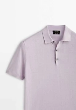 Massimo Dutti Short Sleeve - Polo Shirt - Mauve -Massimo Dutti Shop 2ea55c30ad86432d93dd7886342be4bc