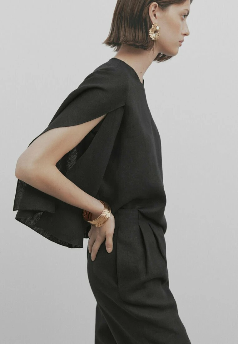 Massimo Dutti Studio With Opening At The Sleeve - Blouse - Black 4 Massimo Dutti Studio With Opening At The Sleeve - Blouse - Black - Image 2