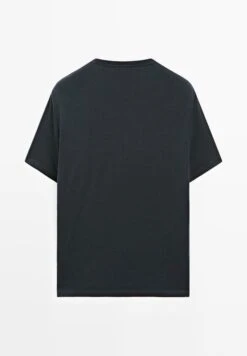 Massimo Dutti SHORT SLEEVE - Basic T-shirt - Dark Blue -Massimo Dutti Shop 2eb6d21044b5453493badd1e6cb6a576