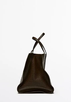 Massimo Dutti ICON MAXI IN TEXTURED - Handbag - Dark Brown 17 Massimo Dutti ICON MAXI IN TEXTURED - Handbag - Dark Brown -Massimo Dutti Shop 2ec55a68fc904120acf66304324dd31b