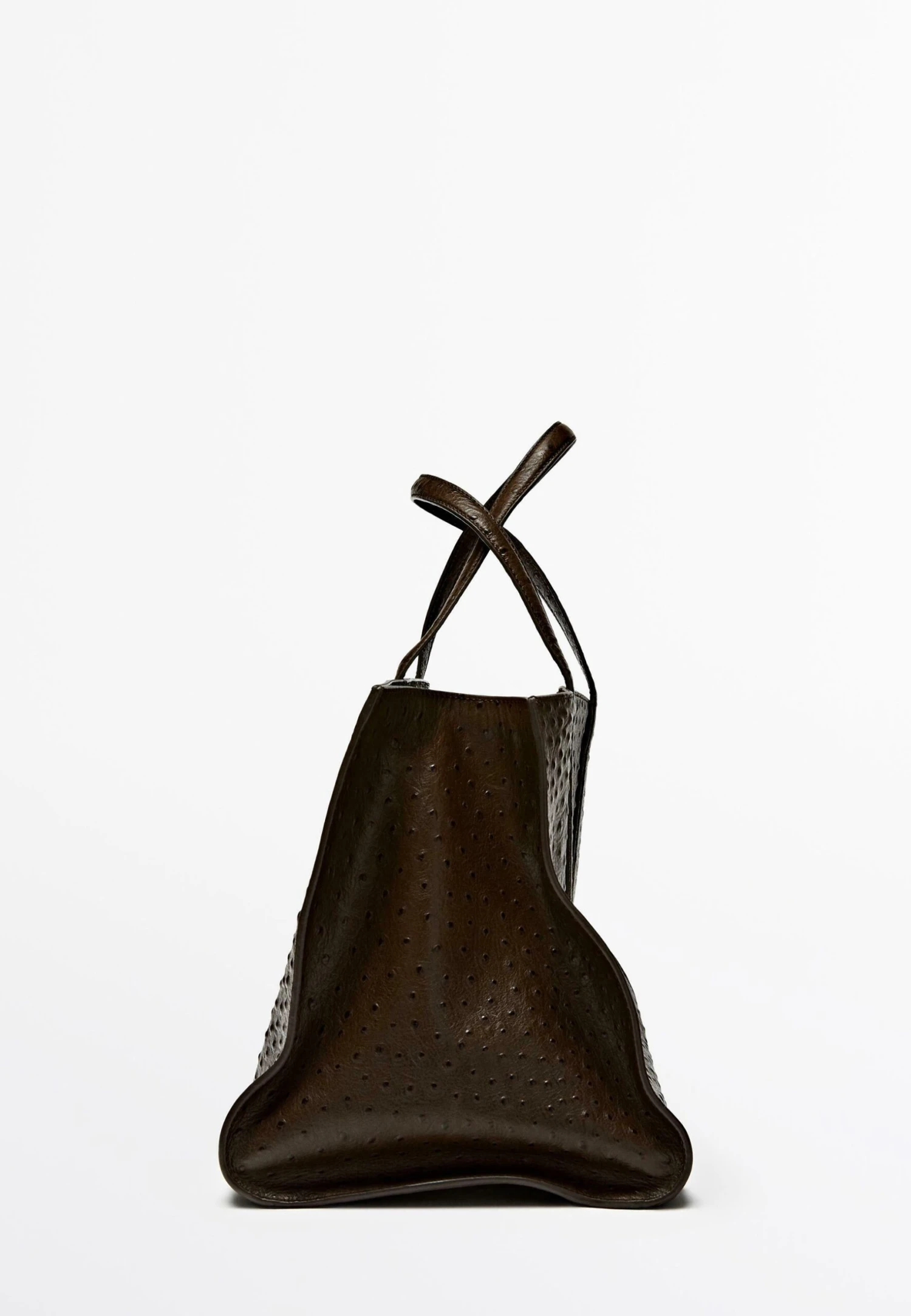 Massimo Dutti ICON MAXI IN TEXTURED - Handbag - Dark Brown 10 Massimo Dutti ICON MAXI IN TEXTURED - Handbag - Dark Brown - Image 8