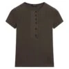 Massimo Dutti SHORT SLEEVE WITH CHEST DETAIL - Basic T-shirt - Dark Brown -Massimo Dutti Shop 2ecc21897c4946598ecf4847da1624f5