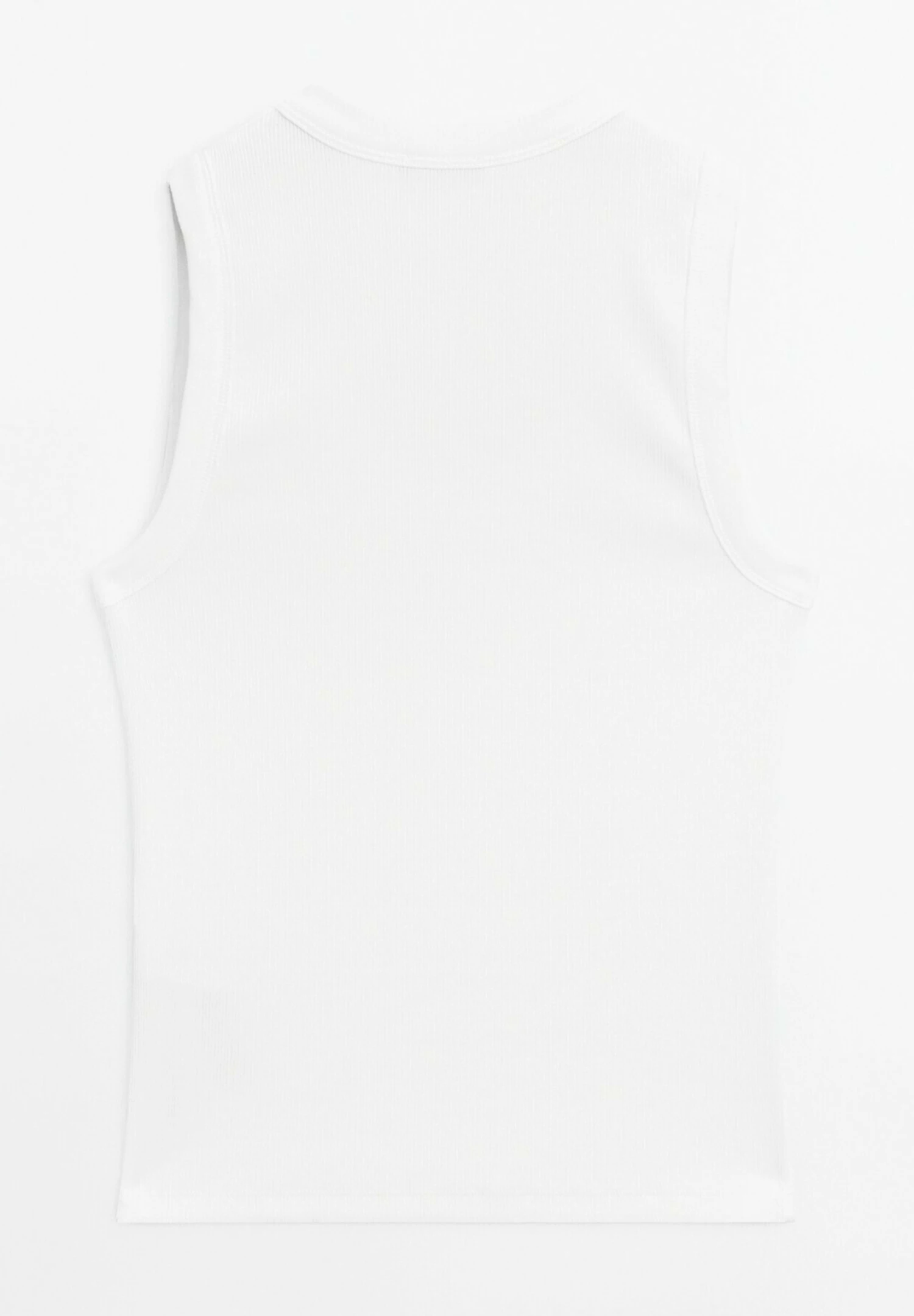 Massimo Dutti HEAVY WEIGHT RIBBED ROUND NECK - Basic T-shirt - White 9 Massimo Dutti HEAVY WEIGHT RIBBED ROUND NECK - Basic T-shirt - White - Image 7