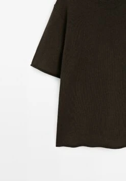 Massimo Dutti OVERSIZE SHORT SLEEVE WITH CREW NECK - Jumper - Mottled Dark Brown 19 Massimo Dutti OVERSIZE SHORT SLEEVE WITH CREW NECK - Jumper - Mottled Dark Brown -Massimo Dutti Shop 2ef319d313b04c2f97259075fe086096