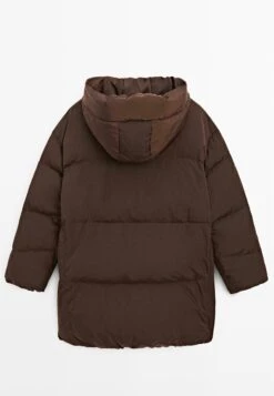 Massimo Dutti WATER-REPELLENT HOODED PUFFER - Winter Coat - Bordeaux -Massimo Dutti Shop 2ef71077c5a74e94ac6a5b1f866dd617