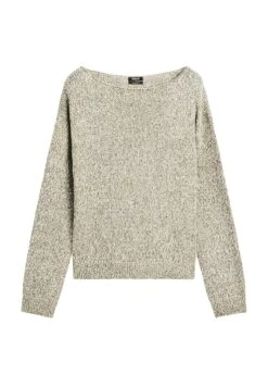 Massimo Dutti MOULINÉ BOAT NECK WITH LONG SLEEVES - Jumper - Mottled Dark Green -Massimo Dutti Shop 2f1e7aed7cd946bfaf8fcf72badfa8ad