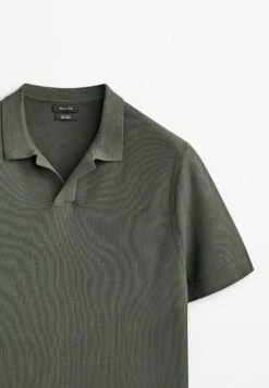 Massimo Dutti Smocked - Polo Shirt - Mottled Brown -Massimo Dutti Shop 2f4b35a2e2d54c69af22db0f9c4db2cc