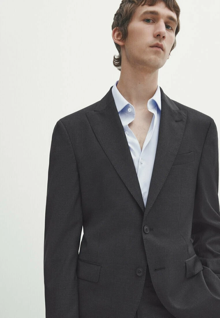 Massimo Dutti Blazer Jacket - Dark Grey 6 Massimo Dutti Blazer Jacket - Dark Grey - Image 4