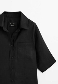 Massimo Dutti With Back Pleat - Summer Jacket - Black -Massimo Dutti Shop 2ff67ff9c7c047278bdd668ef586a7ef