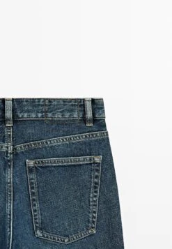 Massimo Dutti WIDE-FIT CROPPED WITH POCKETS - Relaxed Fit Jeans - Blue -Massimo Dutti Shop 30308472a8df4b379d54b05e4f966b07