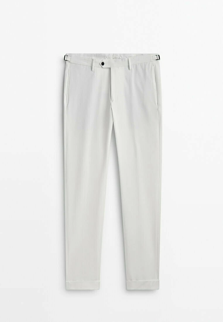 Massimo Dutti Smart In A Bi-Stretch - Chinos - White 13 Massimo Dutti Smart In A Bi-Stretch - Chinos - White - Image 11