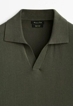 Massimo Dutti Contrast Short Sleeve - Polo Shirt - Khaki 18 Massimo Dutti Contrast Short Sleeve - Polo Shirt - Khaki -Massimo Dutti Shop 3041f4e2ea064e53a5d8dce7456d1059