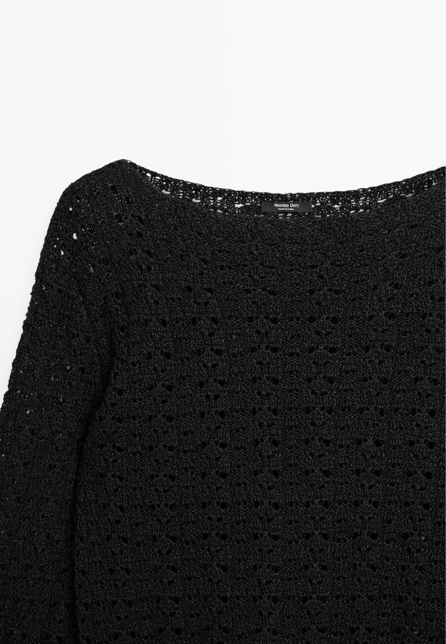 Massimo Dutti LONG FLARED SLEEVES - Jumper - Black 10 Massimo Dutti LONG FLARED SLEEVES - Jumper - Black - Image 8