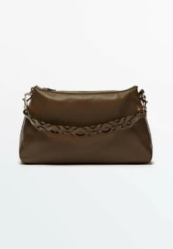 Massimo Dutti Shoulder With Inter Strap - Handbag - Khaki -Massimo Dutti Shop 30957aa6fb4c4afea4c7f4fde411fc53