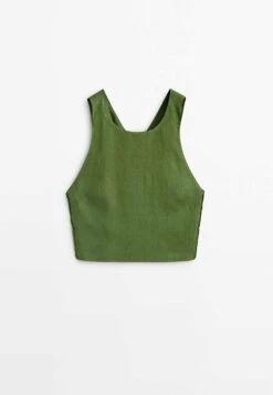 Massimo Dutti With Crossover Back- Blouse - Green 21 Massimo Dutti With Crossover Back- Blouse - Green -Massimo Dutti Shop 314b0f9fa4d44a118b29616ee93e7d89