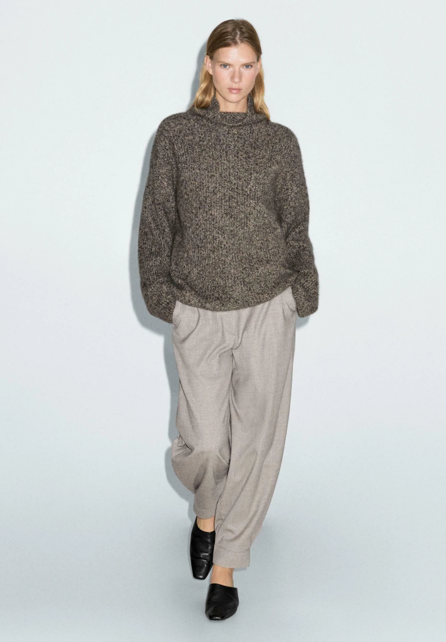 Massimo Dutti SAROUEL WITH BUCKLE DETAIL - Trousers - Light Brown 4 Massimo Dutti SAROUEL WITH BUCKLE DETAIL - Trousers - Light Brown - Image 2