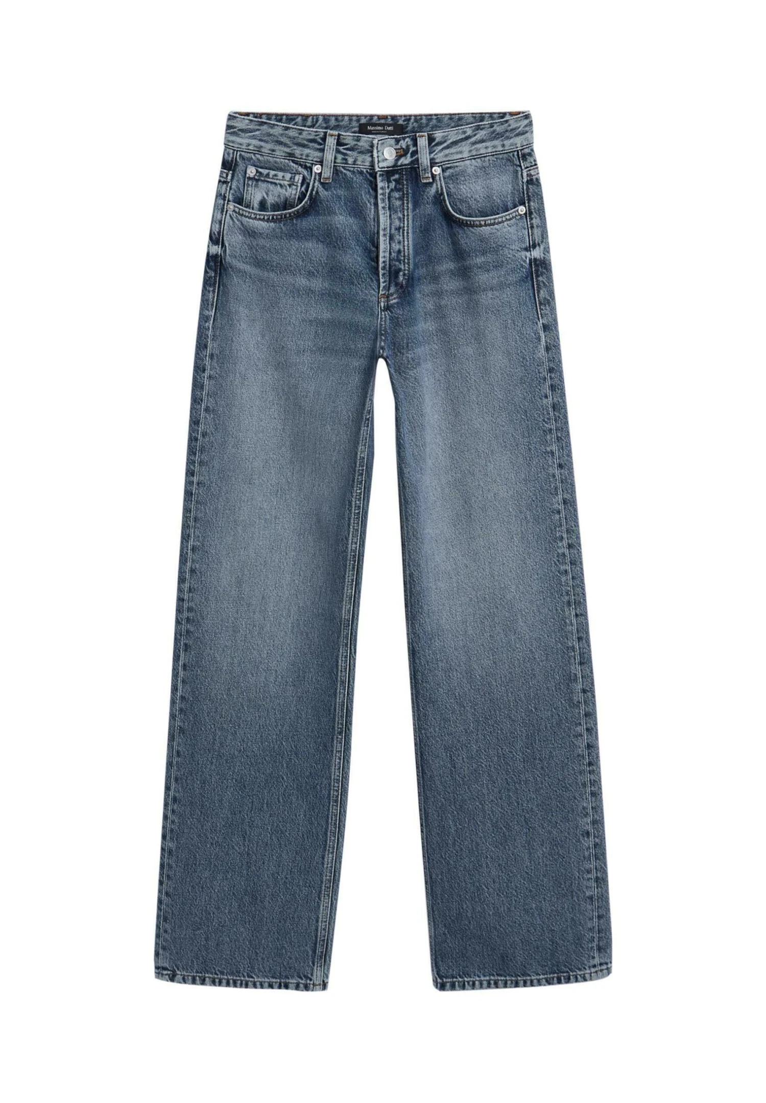 Massimo Dutti MID-RISE - Wide Leg - Dark Blue 15 Massimo Dutti MID-RISE - Wide Leg - Dark Blue - Image 13