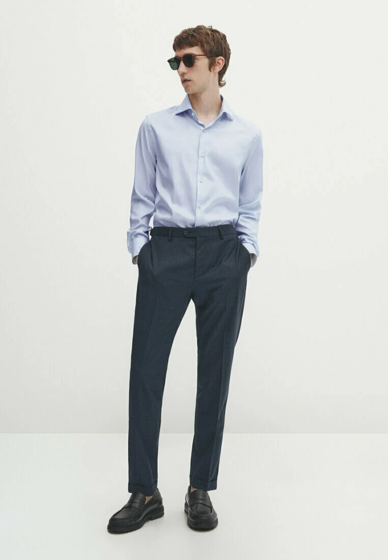 Massimo Dutti Easy Iron - Formal Shirt - Light Blue 4 Massimo Dutti Easy Iron - Formal Shirt - Light Blue - Image 2