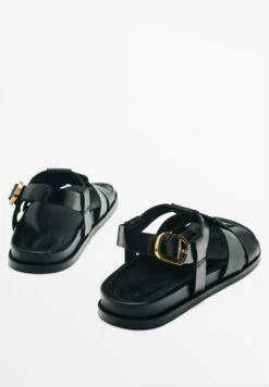 Massimo Dutti With Wide Straps - Sandals - Black -Massimo Dutti Shop 31b87e2ffdc34634aea18c3f5f273724