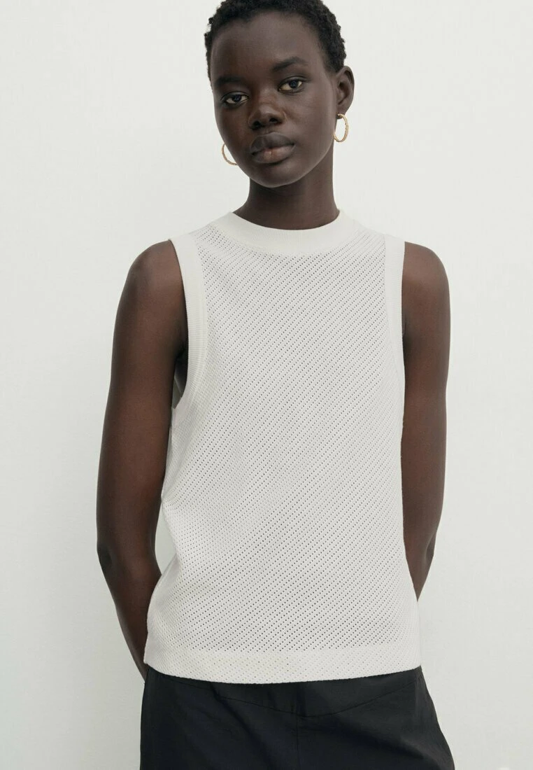 Massimo Dutti Textured Blend - Top - Beige 3 Massimo Dutti Textured Blend - Top - Beige