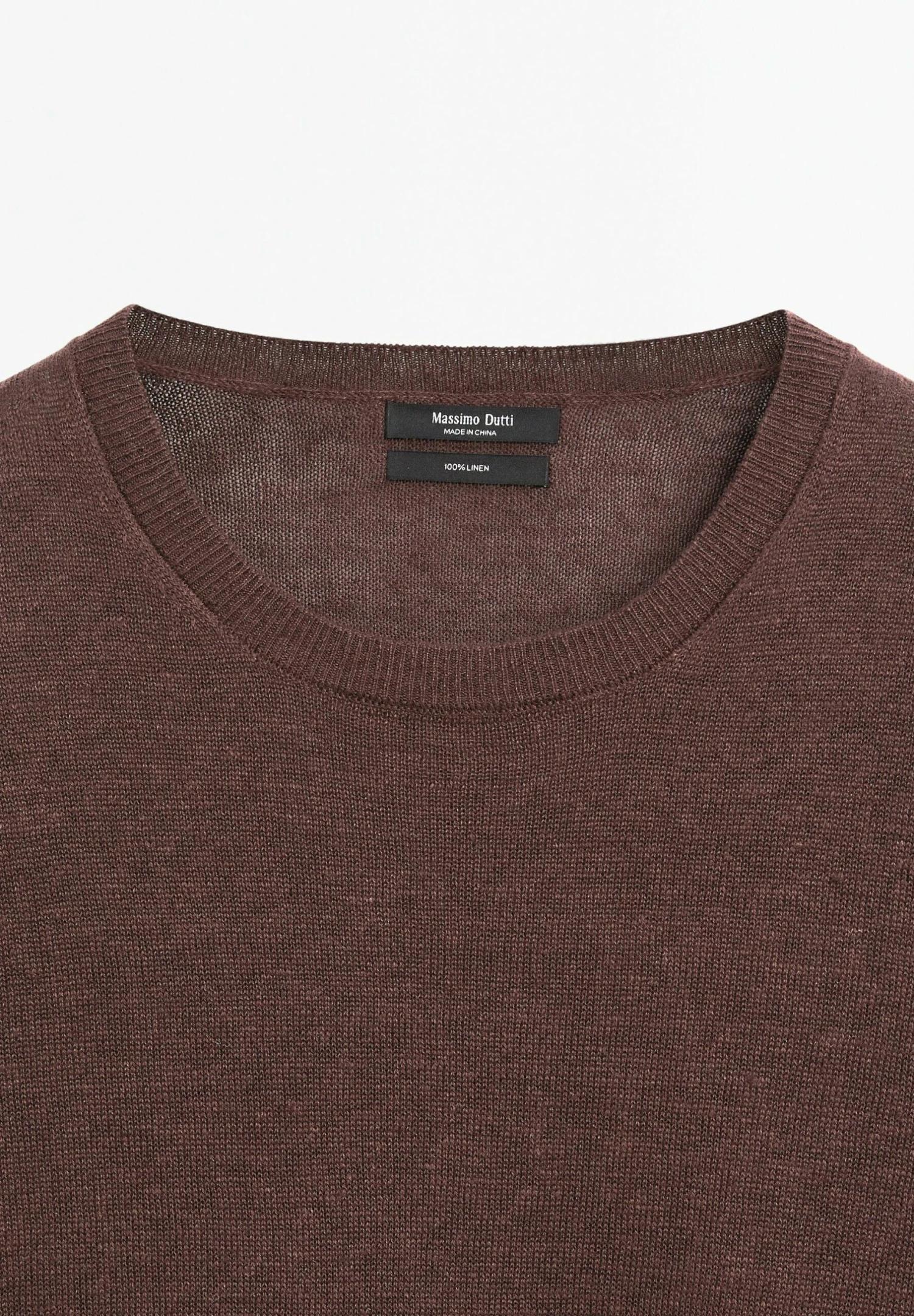 Massimo Dutti CREW NECK - Jumper - Mottled Bordeaux 9 Massimo Dutti CREW NECK - Jumper - Mottled Bordeaux - Image 7