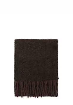 Massimo Dutti FRINGED - Scarf - Dark Brown -Massimo Dutti Shop 3260a76378474dd996b15dfc67f056ae
