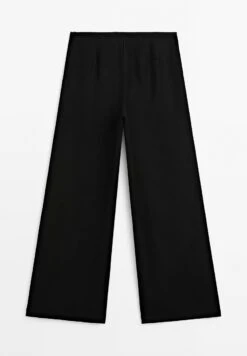 Massimo Dutti ELASTIC WAISTBAND - Trousers - Black -Massimo Dutti Shop 32806bc2a9d04e07a6e66915041fbc88