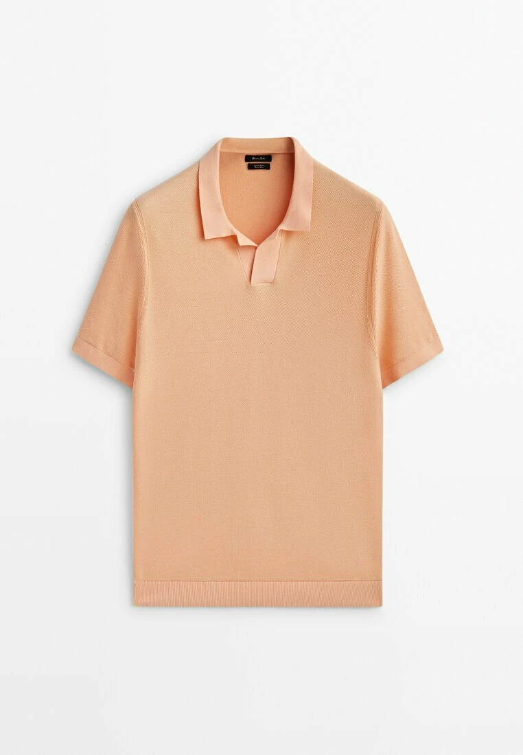 Massimo Dutti Smocked - Polo Shirt - Mottled Orange 12 Massimo Dutti Smocked - Polo Shirt - Mottled Orange - Image 10