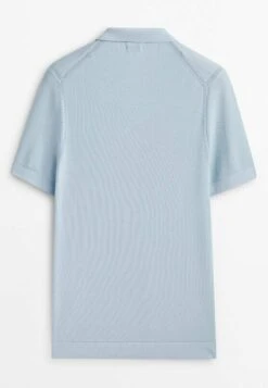 Massimo Dutti Smocked - Polo Shirt - Light Blue -Massimo Dutti Shop 328aef1bfa5b46bea62b9a8c3f0ae401