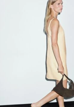 Massimo Dutti STRAPPY SHORT WITH BACK NECKLINE - Day Dress - Yellow -Massimo Dutti Shop 328d6af1484b48c59a336811e9885abd