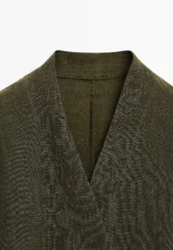 Massimo Dutti V-NECK LONG SLEEVE WITH TIES - Summer Jacket - Green -Massimo Dutti Shop 3296ae10ba284bf1a34cb1bdc48c8ef2