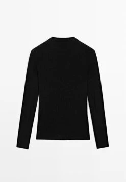 Massimo Dutti WITH SEAM DETAIL - Long Sleeved Top - Dark Brown -Massimo Dutti Shop 329957f2c8ed4954b90b9b947aa21633