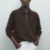 Massimo Dutti POLO COLLAR WITH ZIP - Jumper - Brown 2 Massimo Dutti POLO COLLAR WITH ZIP - Jumper - Brown -Massimo Dutti Shop 32cce1395ae94d36bf2605eaad2853c6