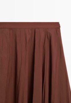 Massimo Dutti PLEATED TECHNICAL MIDI - A-line Skirt - Bordeaux -Massimo Dutti Shop 32e98d9532bc4956804555266f72768d