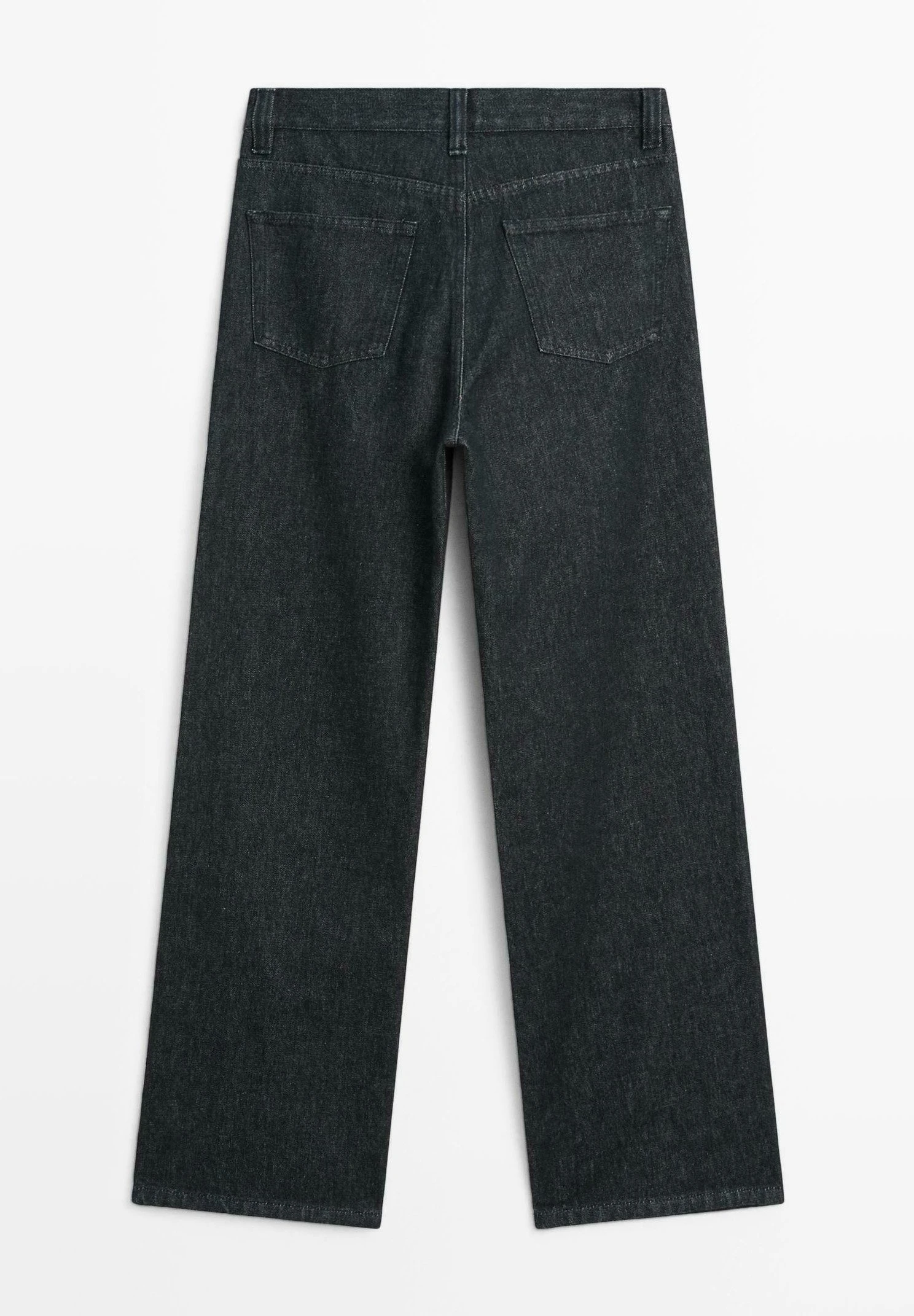 Massimo Dutti HIGH-WAIST WITH FRAYED HEMS - Straight Leg Jeans - Royal Blue 11 Massimo Dutti HIGH-WAIST WITH FRAYED HEMS - Straight Leg Jeans - Royal Blue - Image 9