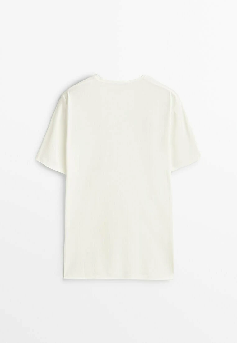 Massimo Dutti KurzärmeligesAus Reiner- Basic T-Shirt - Beige 4 Massimo Dutti KurzärmeligesAus Reiner- Basic T-Shirt - Beige - Image 2