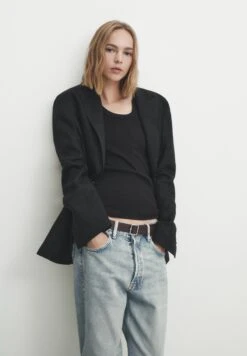 Massimo Dutti SleevelessBlend - Top - Black -Massimo Dutti Shop 337e83fca7b54bdea37f529558a7716e