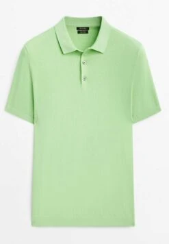 Massimo Dutti Short Sleeve - Polo Shirt - Neon Green -Massimo Dutti Shop 338c34c7f5f543ef906a6a5b60503a64