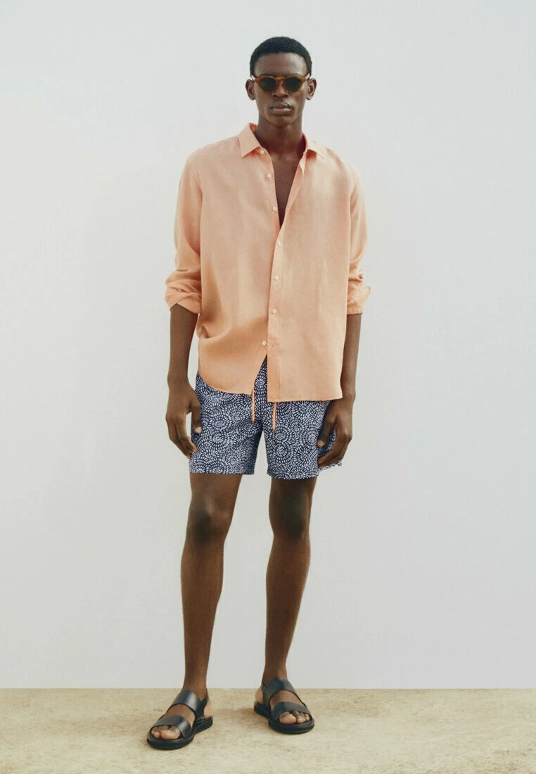 Massimo Dutti Spiral Print - Swimming Shorts - Dark Blue 4 Massimo Dutti Spiral Print - Swimming Shorts - Dark Blue - Image 2