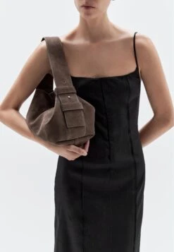 Massimo Dutti SPLIT SHOULDER - Handbag - Mottled Brown -Massimo Dutti Shop 33cac9d81946467f88e7d4e72ecbc28d
